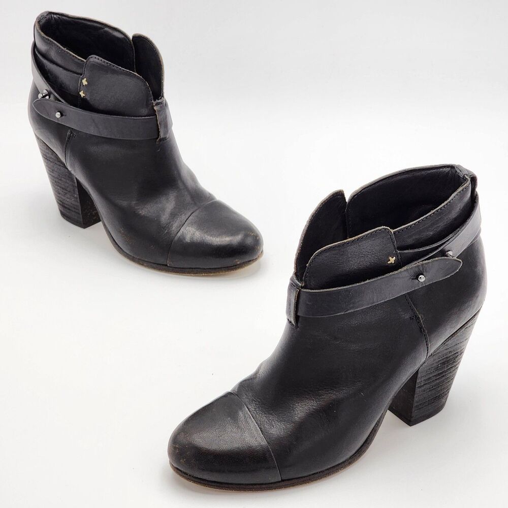 rag & bone Harrow Heeled Ankle Booties Size 38.5 EU 8.5 US